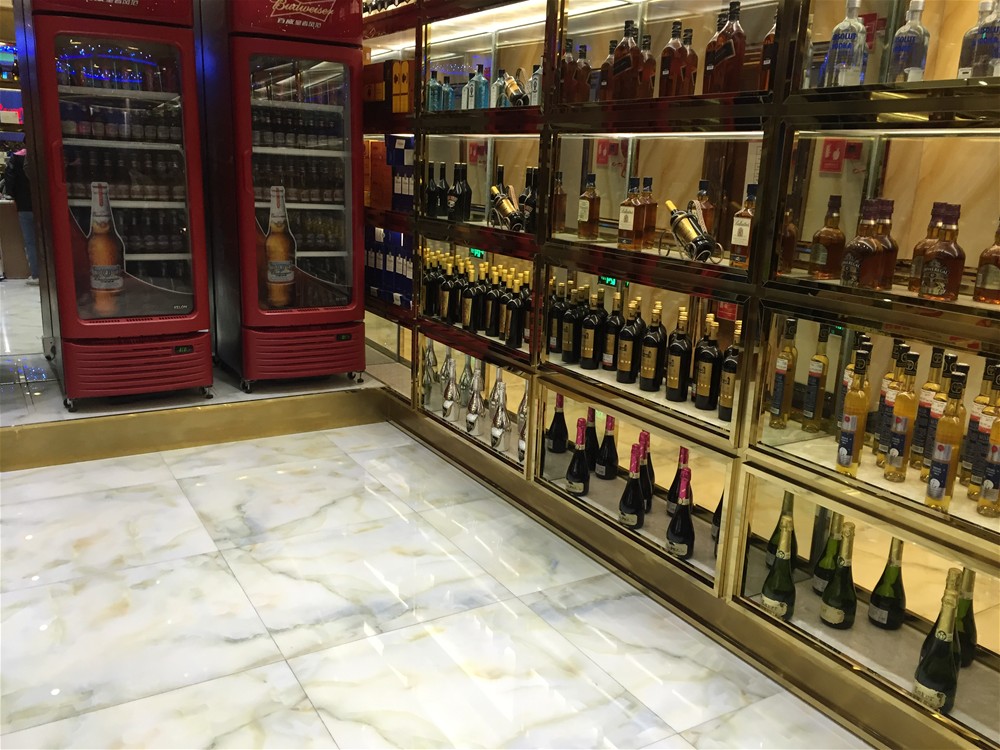 KTV公共区选取pp电子瓷砖微晶石西班牙-翡翠玉KWD58001铺贴