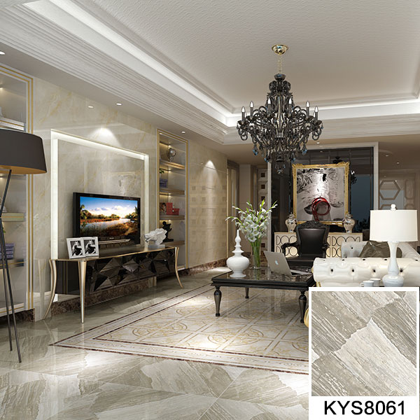 pp电子全抛釉瓷砖天堡石KYS8061瓷砖客厅利用成效