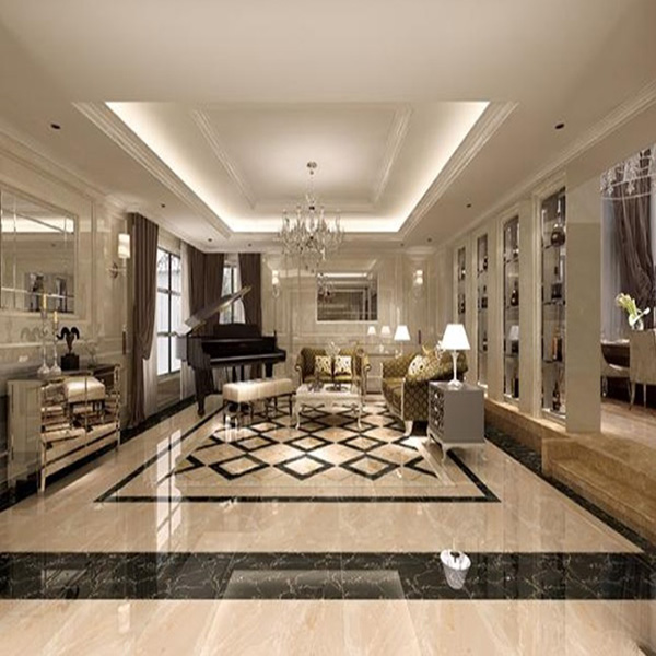 03pp电子大理石瓷砖：黑金花KYB8017空间铺贴成效图