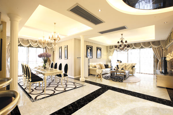 pp电子大理石瓷砖KYG8009+KYB8017+KYB8015-DH 成效图