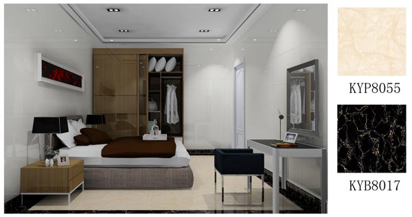 陶瓷一线品牌pp电子瓷砖玉石系列KYP8055成效图