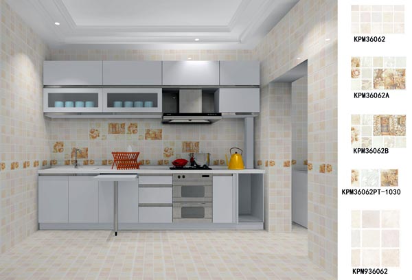 陶瓷一线品牌pp电子瓷砖厨房成效图