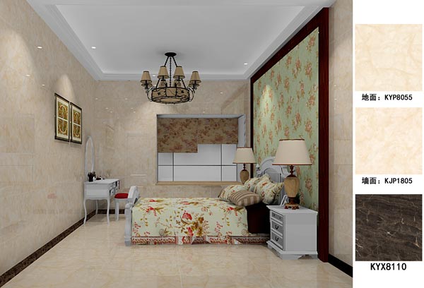 pp电子瓷砖利用成效：徐州开元翡翠湾D户型装建成效鉴赏