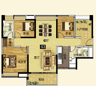 pp电子家装：佛山灯湖华府133㎡现代简约装建成效鉴赏