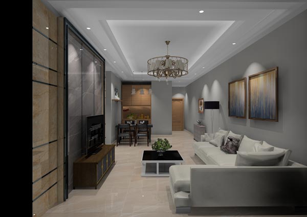 pp电子家装：佛山灯湖华府90㎡现代简约装建成效鉴赏