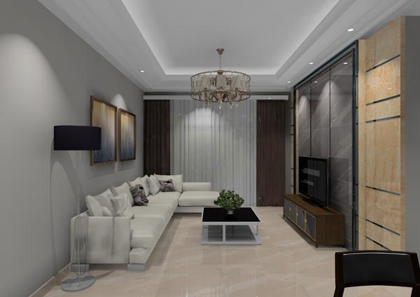 pp电子家装：佛山灯湖华府90㎡现代简约装建成效鉴赏