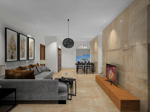 pp电子家装：佛山灯湖华府90㎡现代简约装建成效鉴赏