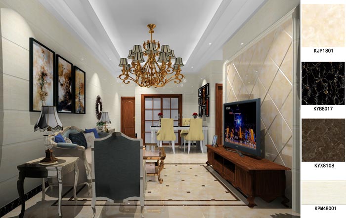 pp电子家装：东莞南城丽水佳园75㎡简欧风格装建鉴赏