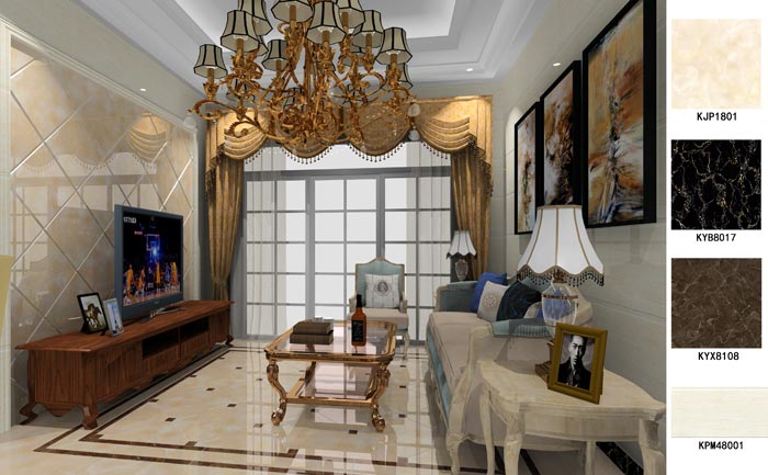 pp电子家装：东莞南城丽水佳园75㎡简欧风格装建鉴赏