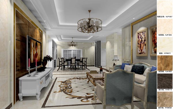pp电子家装：天津廊坊塞纳荣府148㎡简欧风格装建鉴赏
