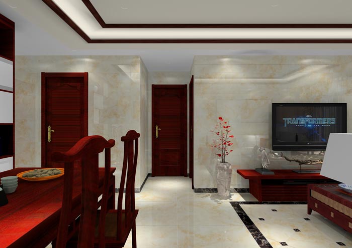 pp电子家装：佛山合景新鸿基·泷景100㎡新中式装建成效鉴赏