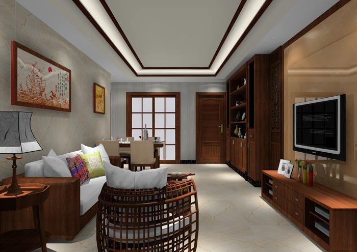 pp电子家装：佛山丹灶桂丹颐景园90㎡简约现代装建成效鉴赏