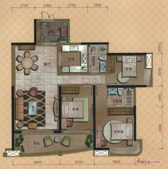pp电子家装：佛山桂丹颐景园127㎡简约现代装建成效鉴赏