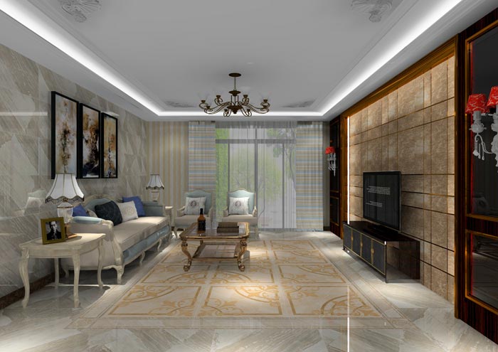 pp电子家装：佛山水悦龙湾141㎡简欧装建成效鉴赏