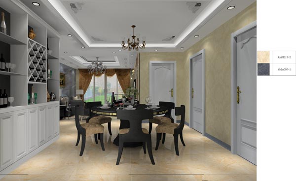 pp电子家装：井冈山和谐家园安设幼区130㎡欧式风格装建鉴赏