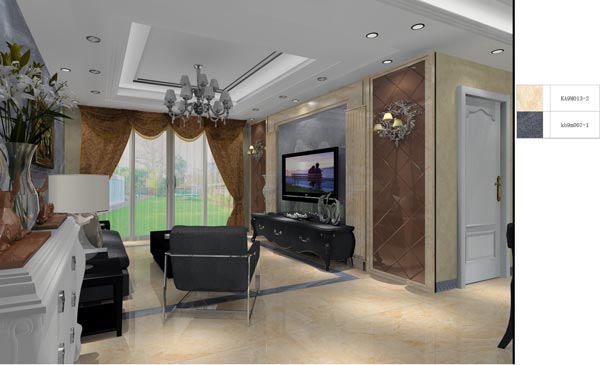 pp电子家装：井冈山和谐家园安设幼区130㎡欧式风格装建鉴赏