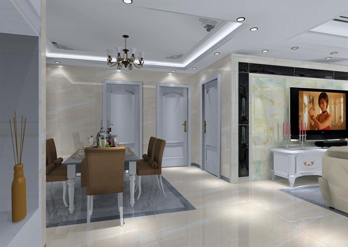 pp电子家装：井冈山和谐家园安设幼区130㎡简欧风格装建鉴赏