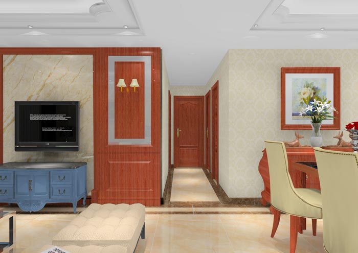 pp电子家装：顺德碧桂园桂澜山101㎡的新中式风格装建鉴赏