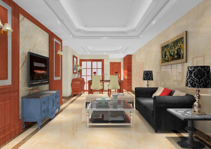 pp电子家装：顺德碧桂园桂澜山101㎡的新中式风格装建鉴赏