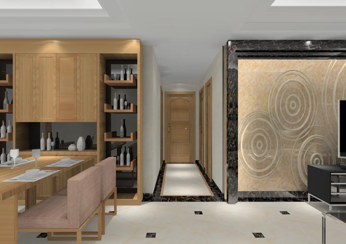 pp电子家装：顺德碧桂园桂澜山108㎡的新中式风格装建鉴赏