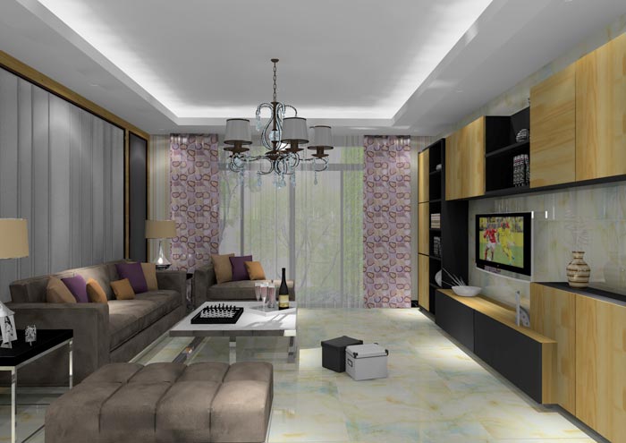 pp电子家装：佛山龙湖春江名城113㎡的简约现代风格装建鉴赏