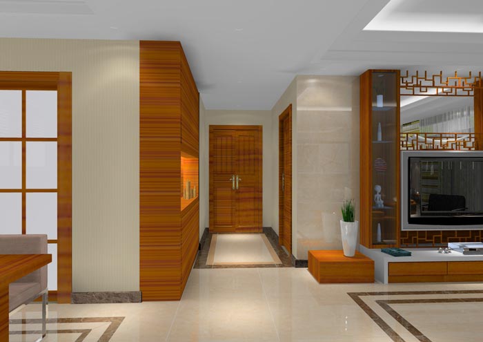 pp电子家装：佛山龙湖春江名城99㎡的中式风格装建鉴赏