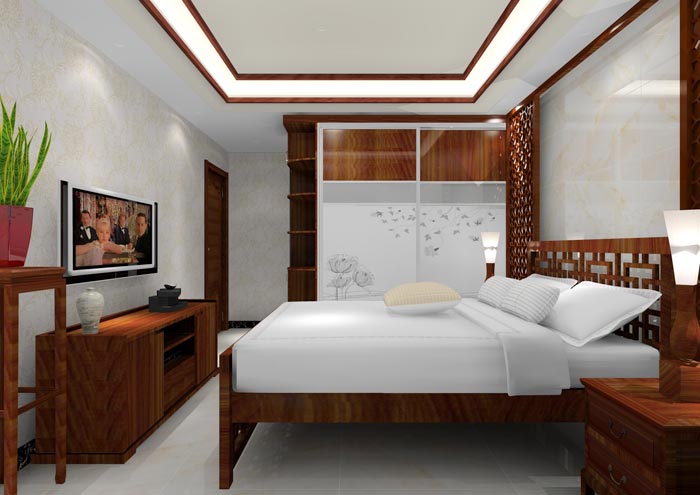 pp电子家装：佛山龙湖春江名城98㎡的中式风格装建鉴赏