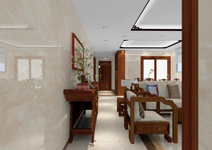 pp电子家装：佛山龙湖春江名城120㎡的中式风格装建鉴赏