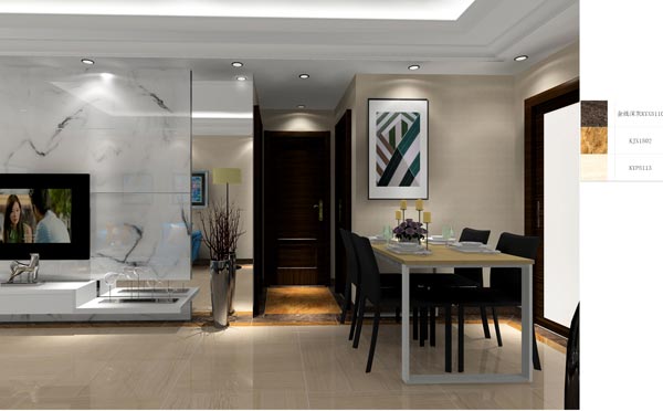 pp电子家装：成都时期锦绣59㎡的现代风格装建鉴赏