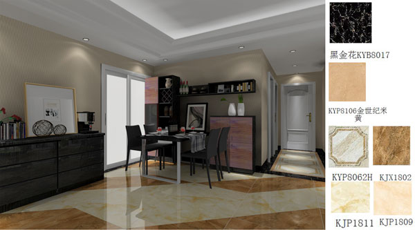 pp电子家装：佛山禅城怡翠晋盛花圃100㎡的现代风格装建鉴赏