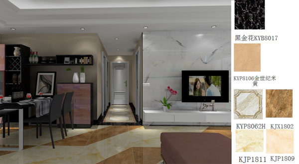 pp电子家装：佛山禅城怡翠晋盛花圃100㎡的现代风格装建鉴赏