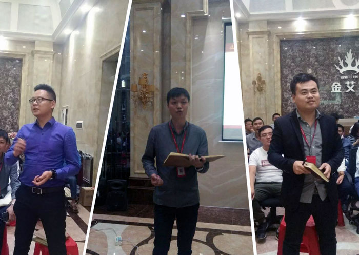 2017年11月2日晚，性命不息，进建不止pp电子法定进建日，11月全公司人员进建会圆满实现，一路分享《干法》，乐于工作，开心生涯，即便在磨难中，只有拼命工作，就能带来不成思议的好运。过好每一天，就是成功之路！