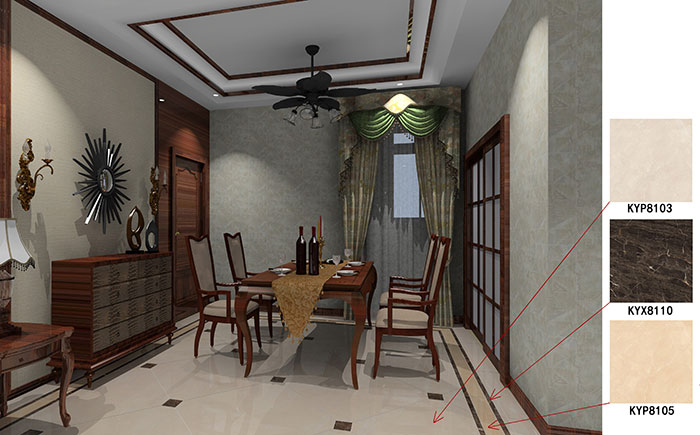 大沥碧桂园·华府装建案例餐厅成效图